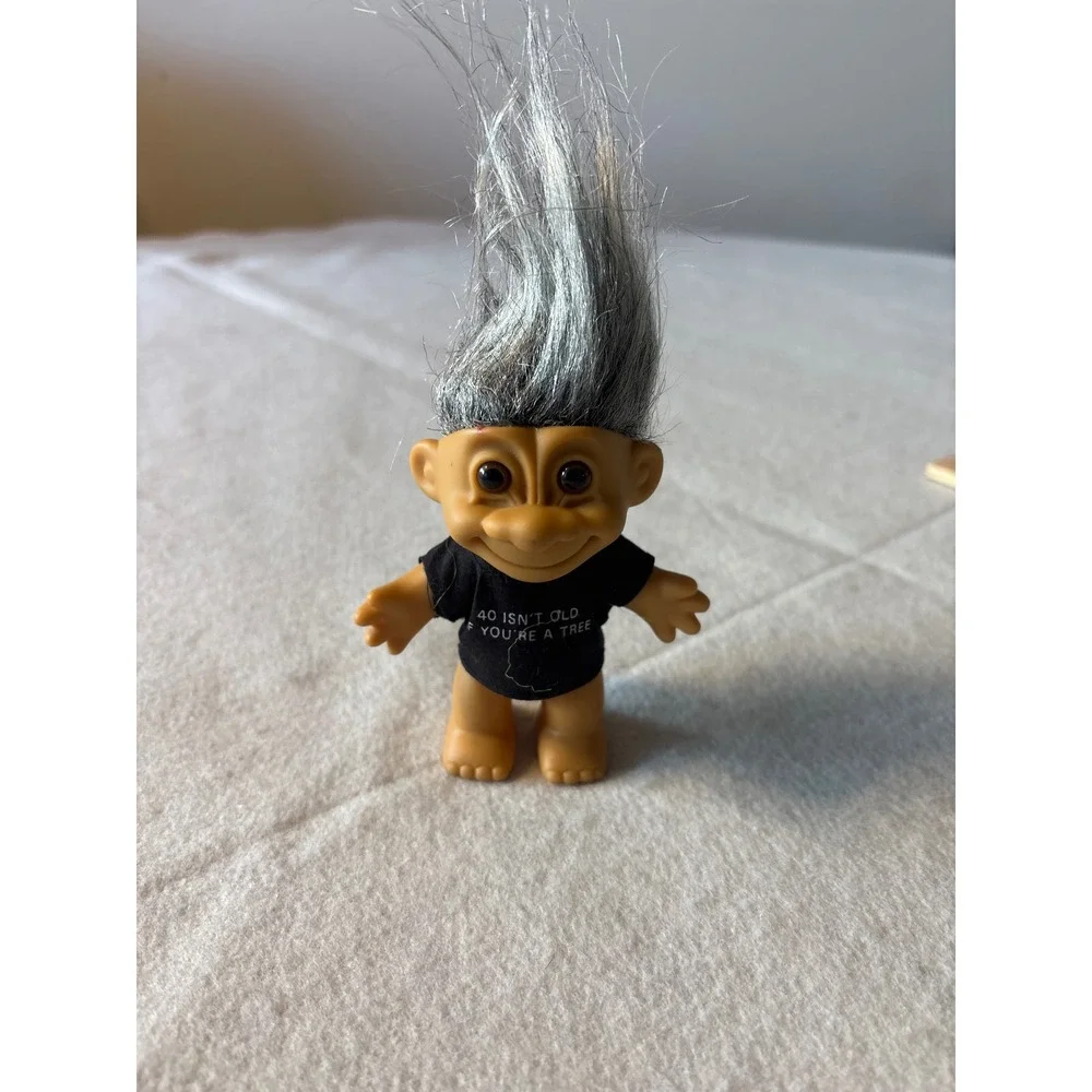 Russ Troll Doll 40 Isn't Old You're A Tree Black T Shirt Collectible Toy I